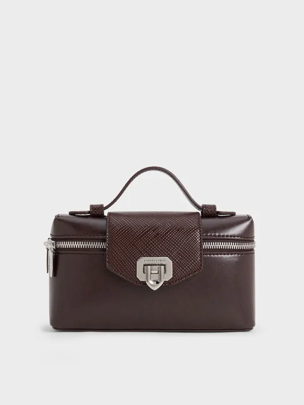 Charles & Keith - Arwen Top Handle Vanity Bag sold by Charles & Keith