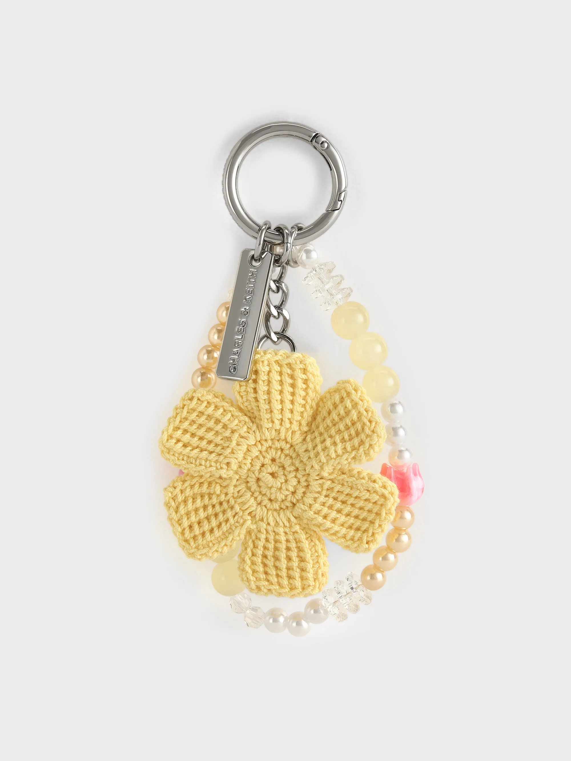 Charles & Keith - Crochet Flower Beaded Charm sold by Charles & Keith