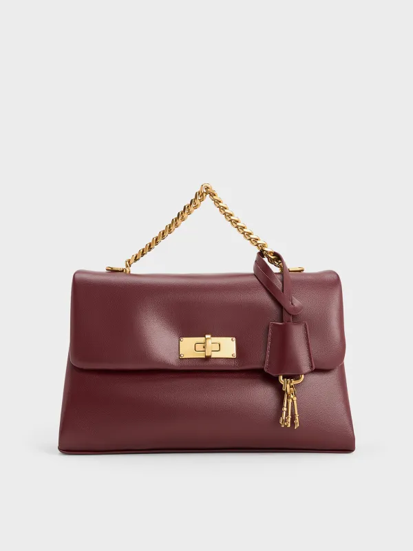 Charles & Keith - Kerry Chain-Handle Crossbody Bag sold by Charles & Keith