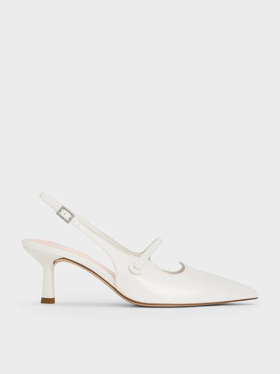 Charles & Keith - Pointed-Toe Mary Jane Slingback Pumps sold by Charles & Keith