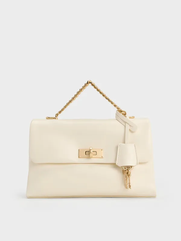 Charles & Keith - Kerry Chain-Handle Crossbody Bag sold by Charles & Keith