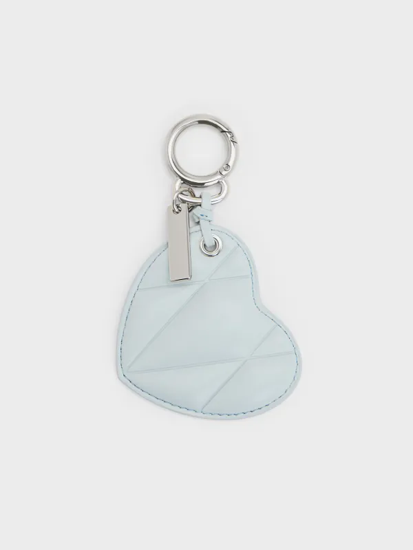 Charles & Keith - Heart Quilted Mirror Charm sold by Charles & Keith