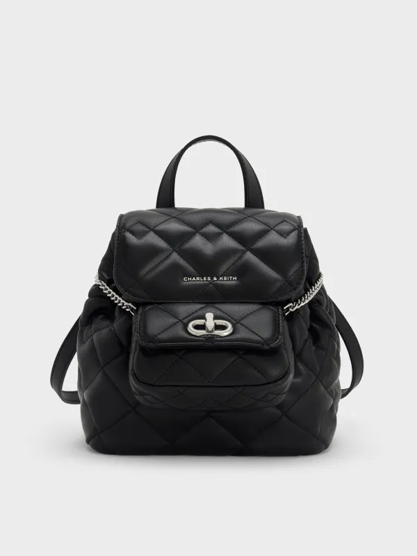 Charles & Keith - Aubrielle Quilted Backpack sold by Charles & Keith