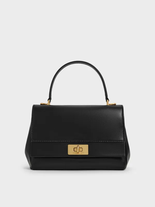 Charles & Keith - Lennie Chain-Strap Top Handle Bag sold by Charles & Keith