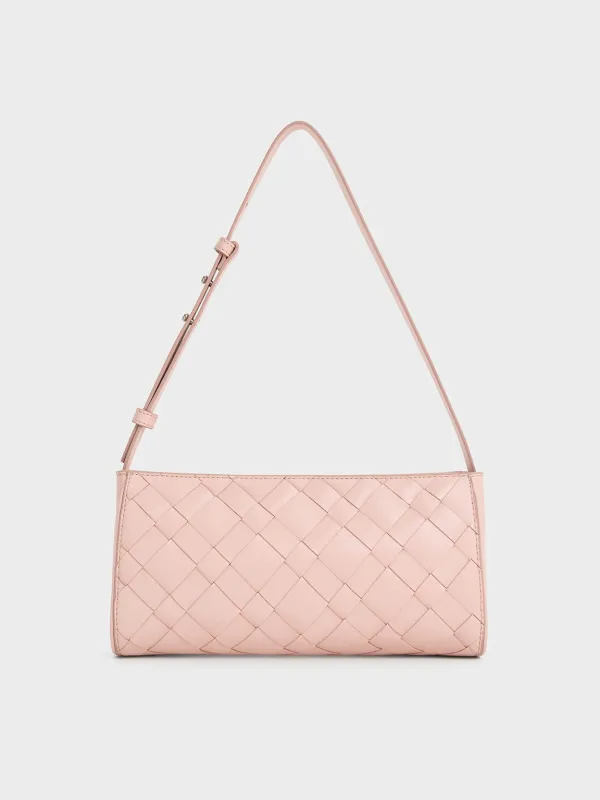 Charles & Keith - Ivette Woven Elongated Shoulder Bag sold by Charles & Keith