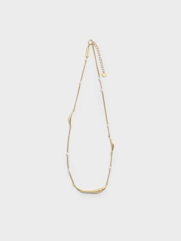 Charles & Keith - Corrine Pearl Sculptural Necklace sold by Charles & Keith
