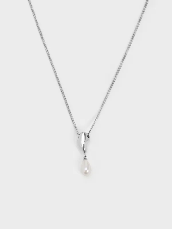 Charles & Keith - Corrine Teardrop Pearl Necklace sold by Charles & Keith