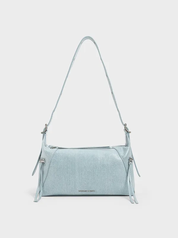 Charles & Keith - Xylia Denim Shoulder Bag made by Charles & Keith