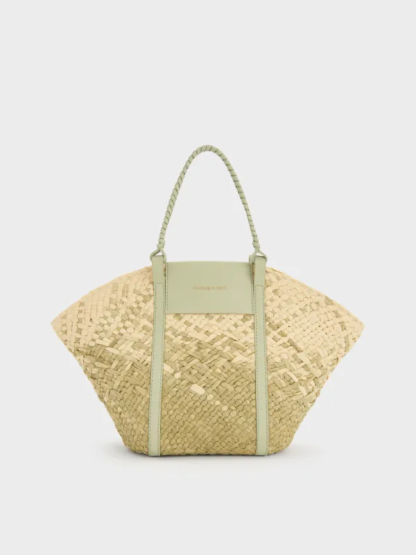 Charles & Keith - Shalia Raffia Basket Bag sold by Charles & Keith