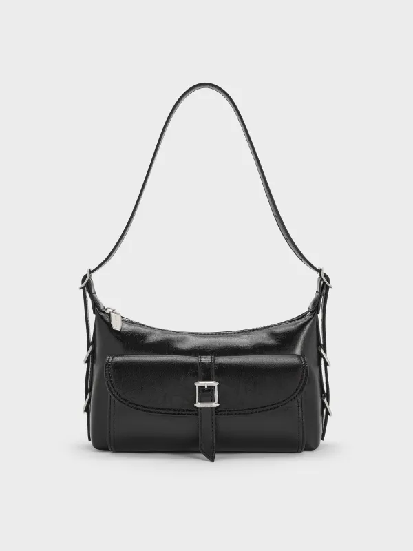Charles & Keith - Bryna Belted Shoulder Bag sold by Charles & Keith