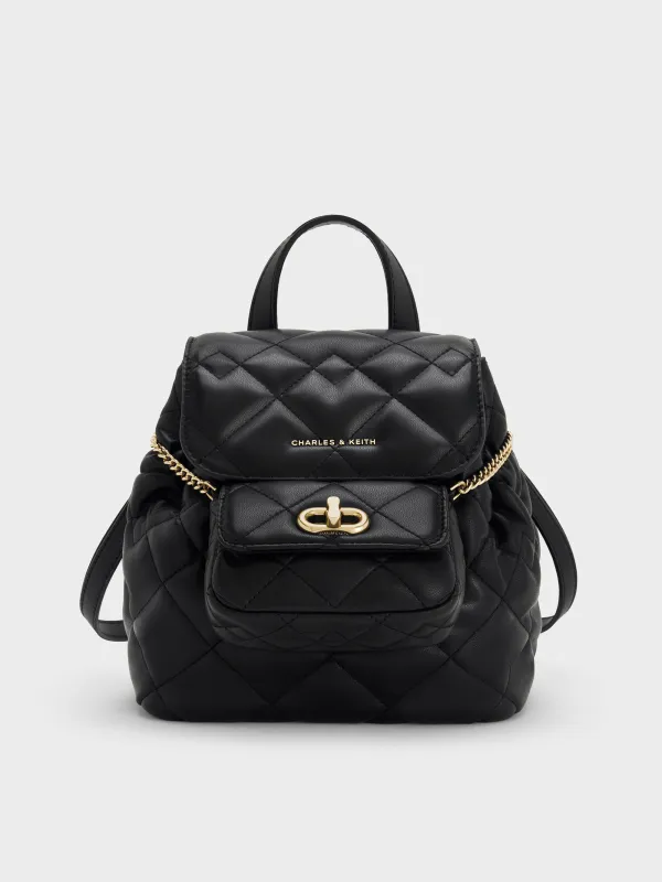 Charles & Keith - Aubrielle Quilted Backpack sold by Charles & Keith