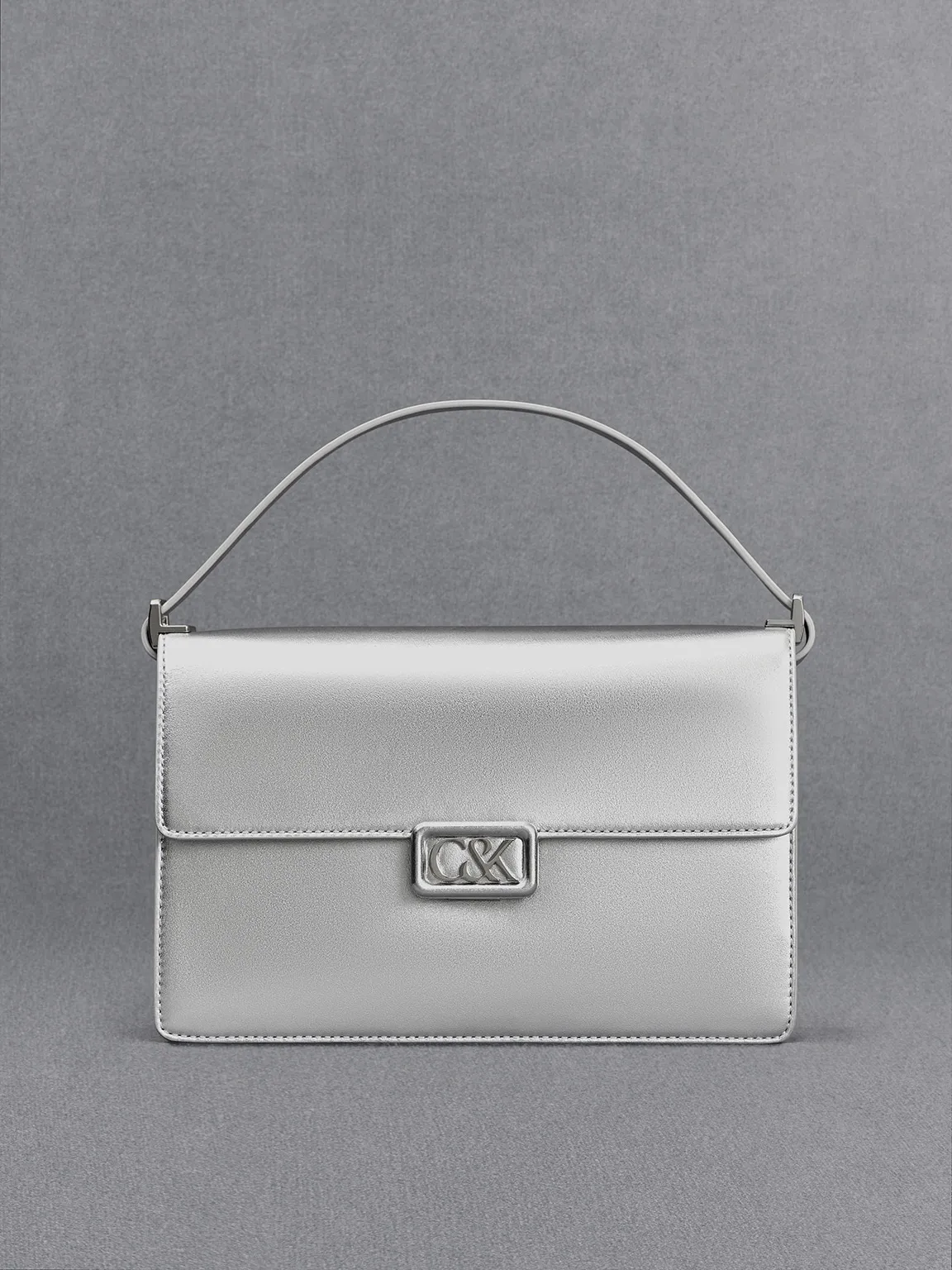 Charles & Keith - Metallic Leather Shoulder Bag sold by Charles & Keith