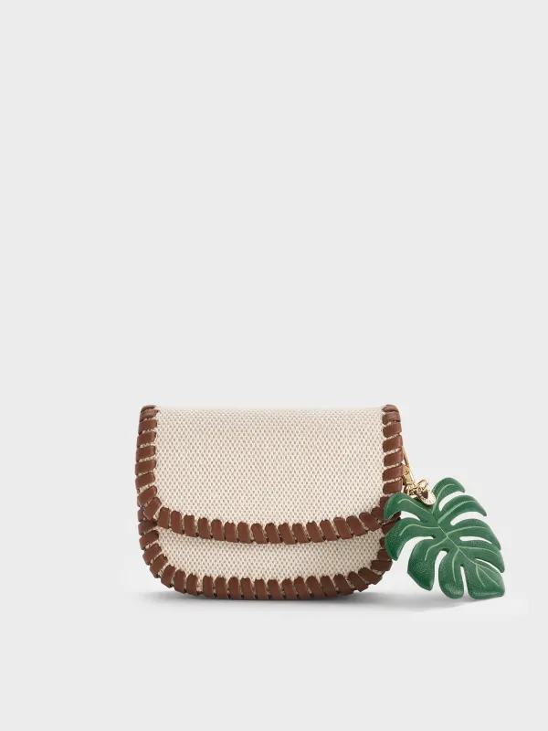 Charles & Keith - Blume Canvas Braided Chain-Handle Wallet sold by Charles & Keith