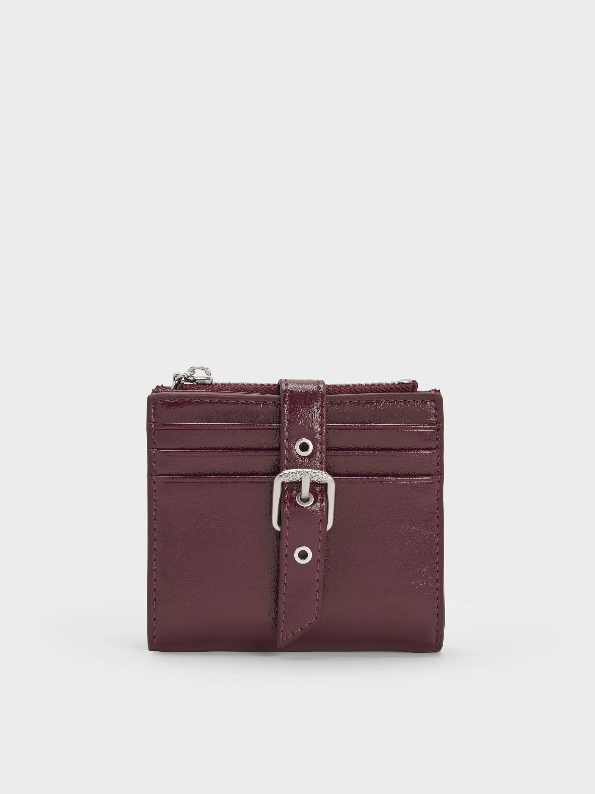 Charles & Keith - Blaise Grommet-Belt Top-Zip Small Wallet sold by Charles & Keith