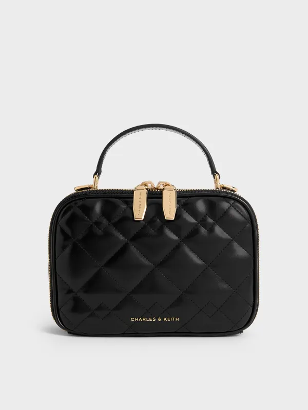Charles & Keith - Duo Quilted Vanity Bag sold by Charles & Keith