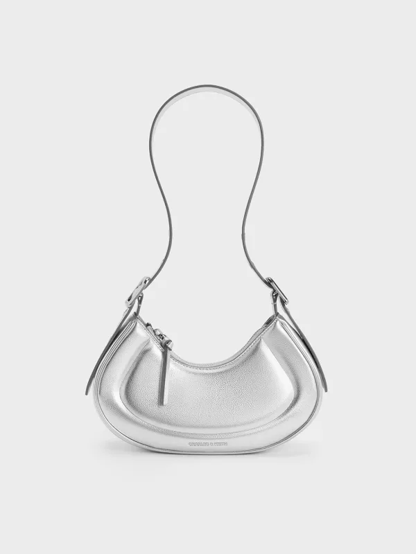 Charles & Keith - Petra Curved Shoulder Bag sold by Charles & Keith