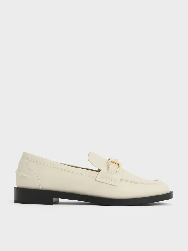Charles & Keith - Leslie Metallic-Accent Loafers sold by Charles & Keith