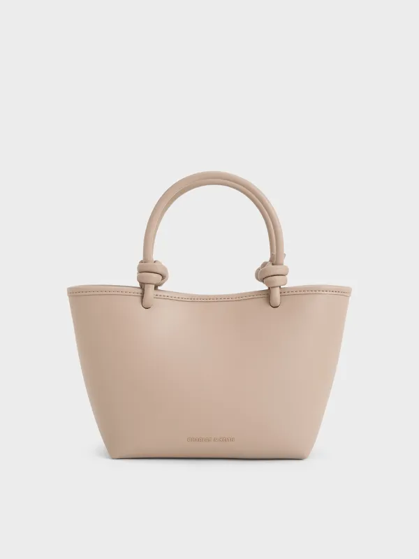 Charles & Keith - Sabine Knotted-Handle Tote Bag sold by Charles & Keith
