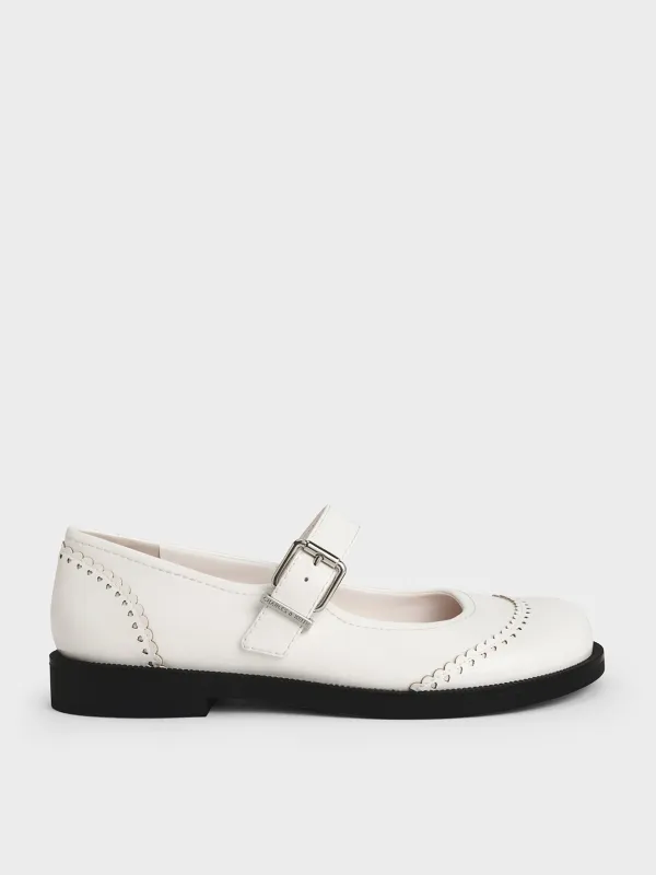 Charles & Keith - Heart Buckled Mary Janes sold by Charles & Keith