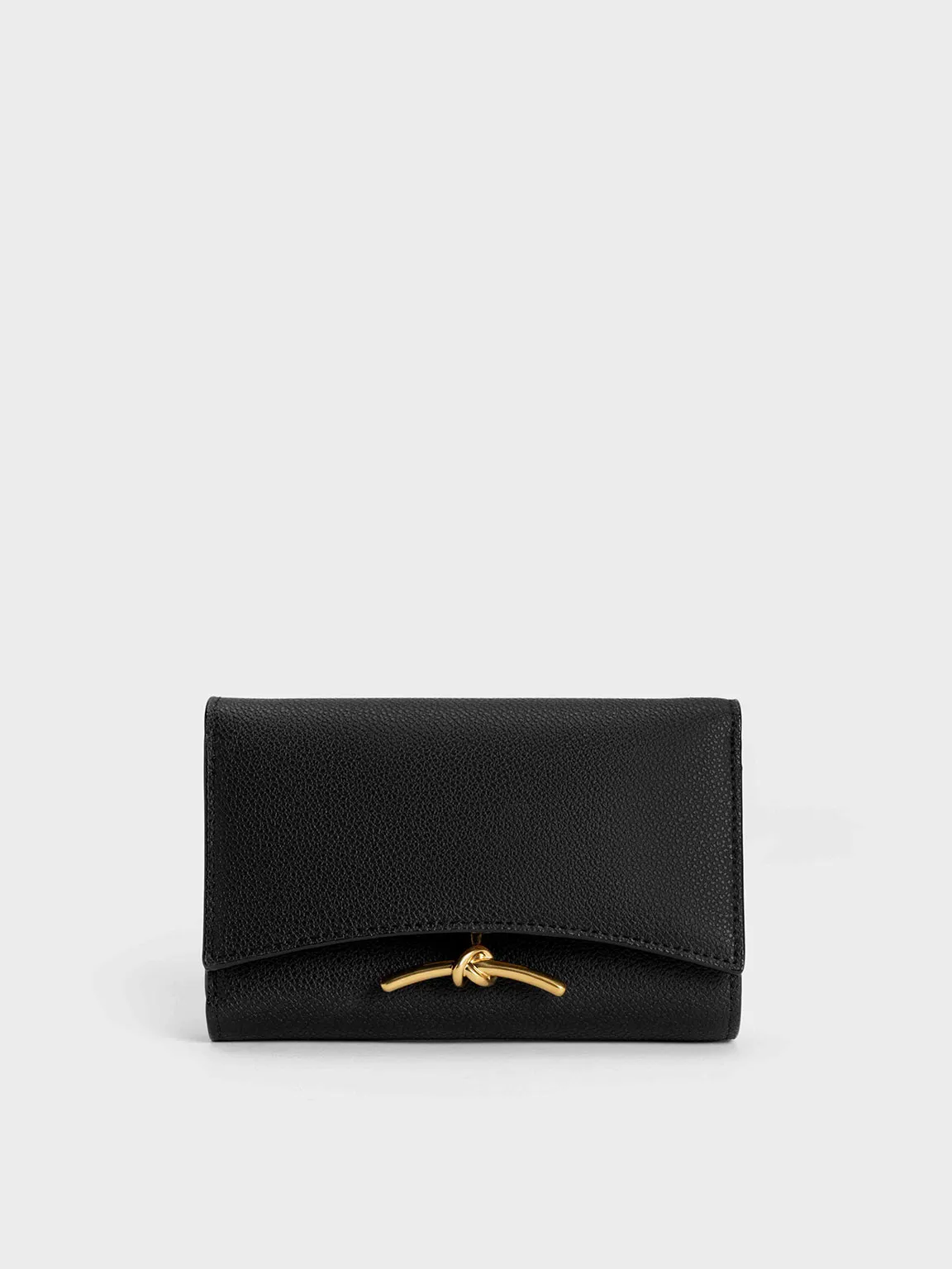 Charles & Keith - Huxley Metallic-Knot Wallet sold by Charles & Keith