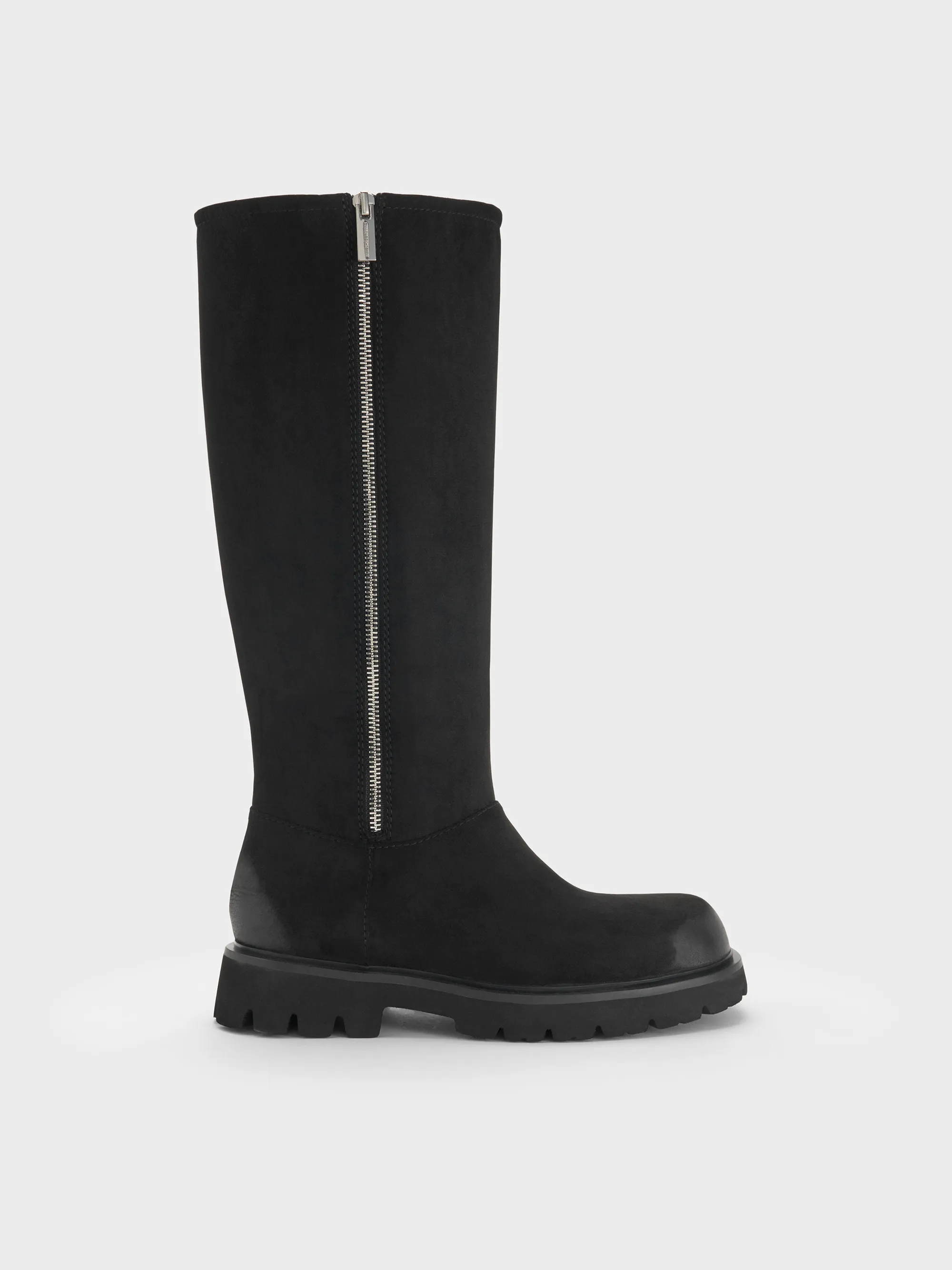 Charles & Keith - Rosamond Faux Suede Knee-High Boots sold by Charles & Keith