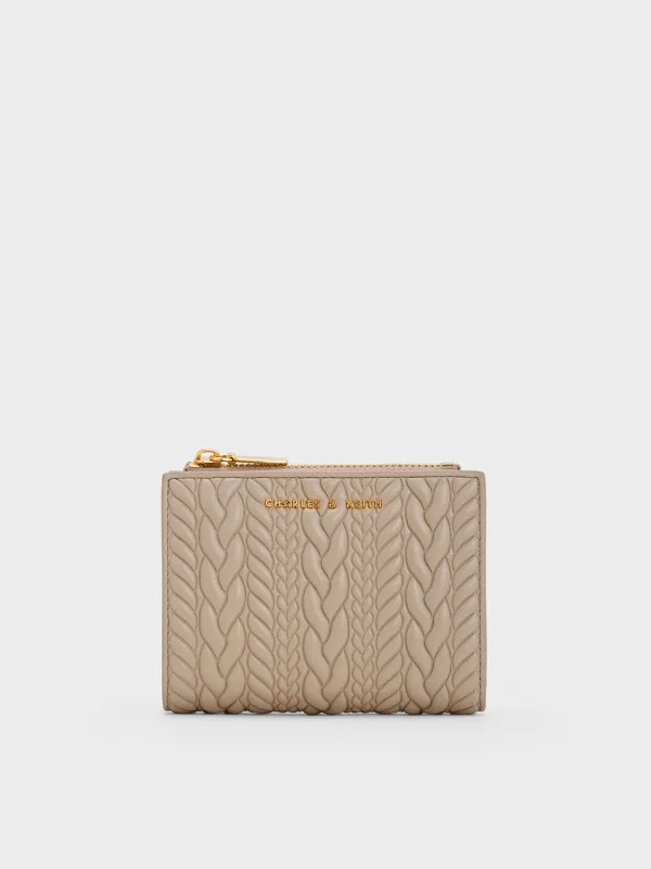 Charles & Keith - Apolline Textured Top-Zip Wallet sold by Charles & Keith