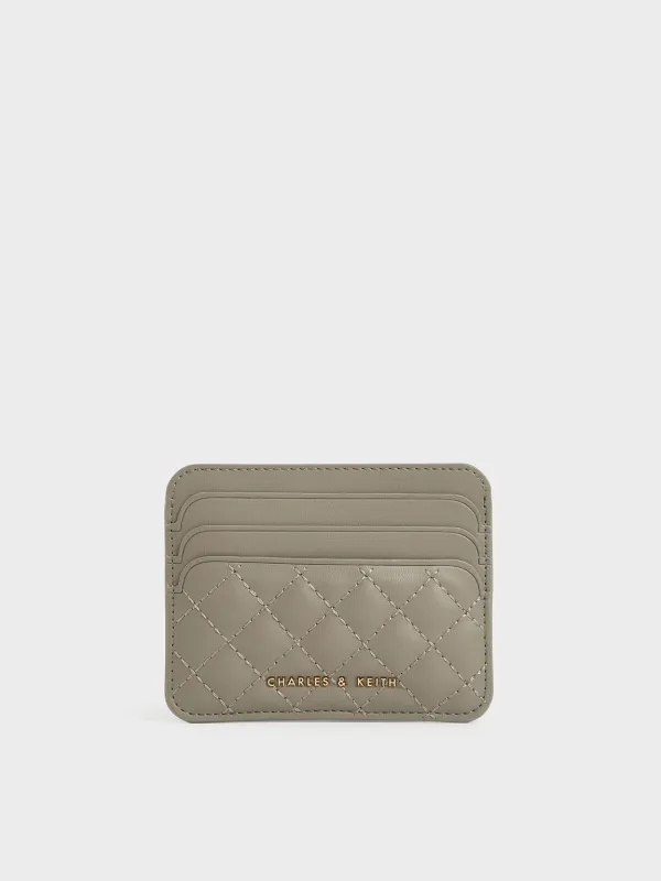 Charles & Keith - Cleo Quilted Card Holder sold by Charles & Keith