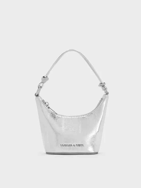 Charles & Keith - Micro Augustine Metallic Eel-Effect Chain-Handle Bag made by Charles & Keith