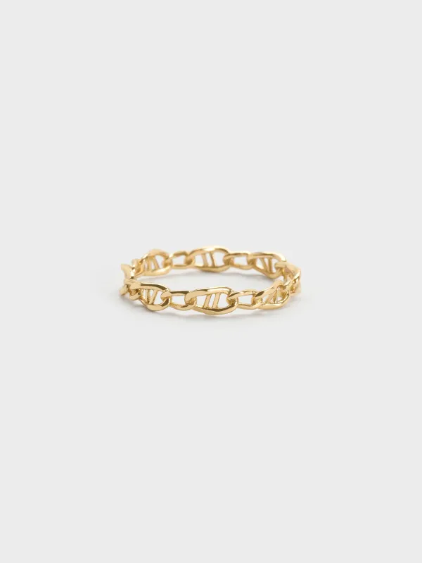 Charles & Keith - Nyra Mixed-Link Chain Ring sold by Charles & Keith