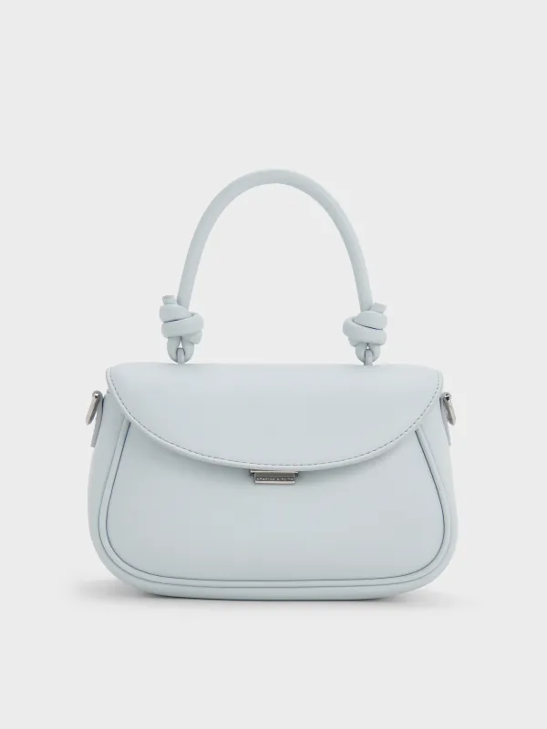 Charles & Keith - Sammie Knotted-Handle Front-Flap Bag sold by Charles & Keith