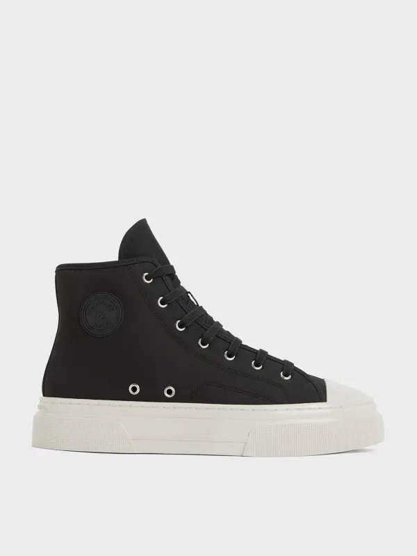 Charles & Keith - Kay Nylon Two-Tone High-Top Sneakers made by Charles & Keith