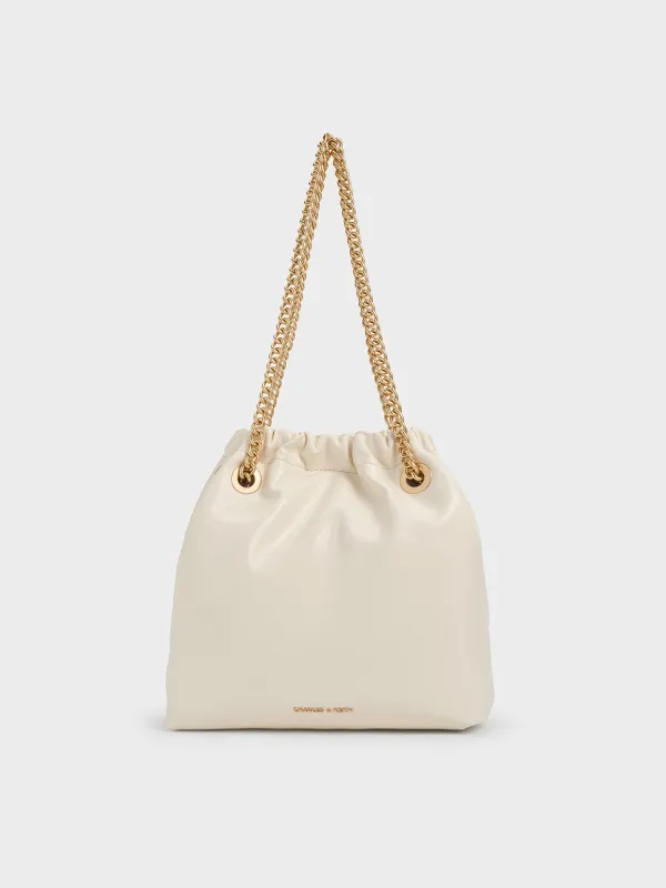 Charles & Keith - Caia Chain-Handle Tote Bag sold by Charles & Keith
