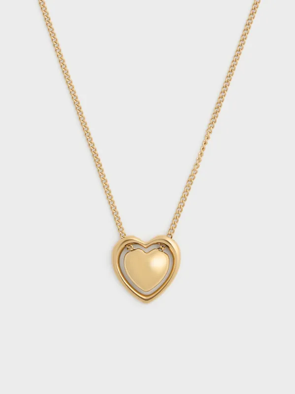 Charles & Keith - Annalise Heart Necklace sold by Charles & Keith