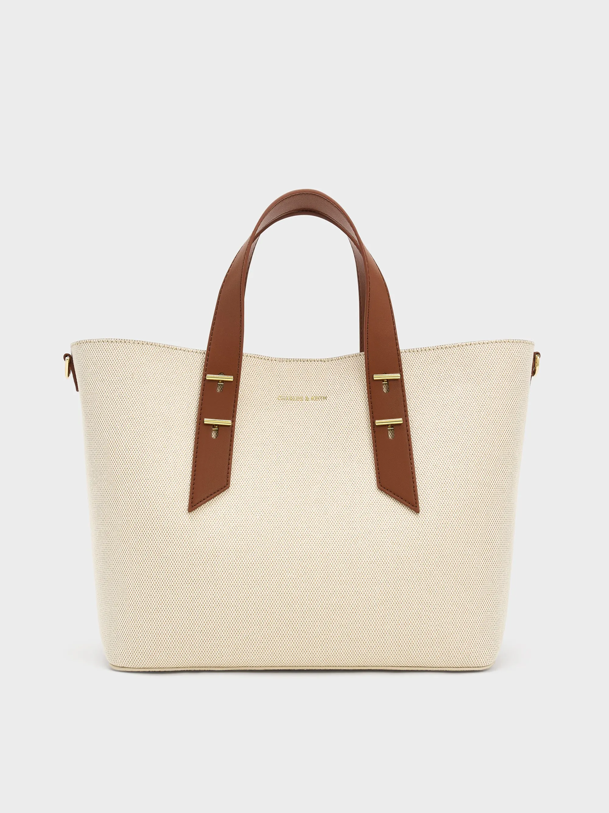 Charles & Keith - Shania Canvas Tote Bag sold by Charles & Keith