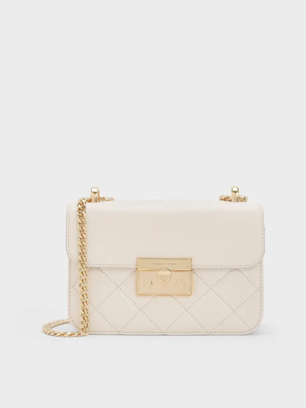 Charles & Keith - Alva Quilted Chain-Handle Bag made by Charles & Keith