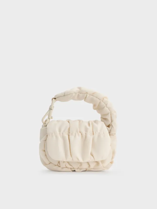 Charles & Keith - Klio Nylon Ruched Micro Bag Charm sold by Charles & Keith