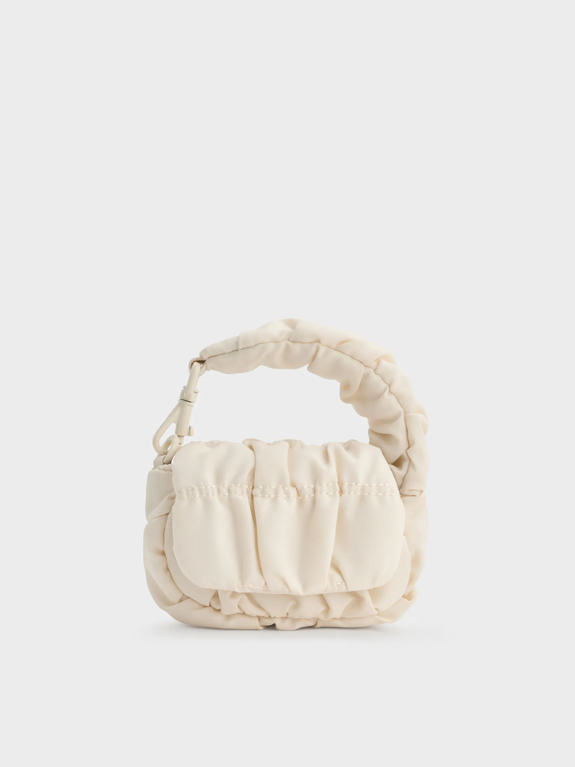 Charles & Keith - Klio Nylon Ruched Micro Bag Charm sold by Charles & Keith