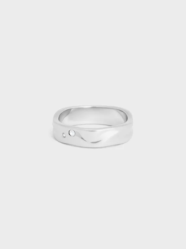 Charles & Keith - Ottilie Crystal Sculptural Ring sold by Charles & Keith