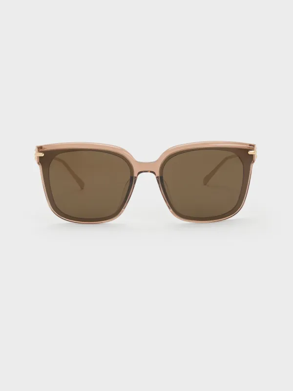 Charles & Keith - Kris Chain-Detail Sunglasses sold by Charles & Keith