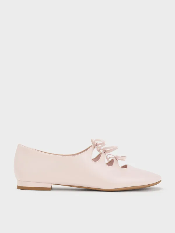 Charles & Keith - Dorri Triple-Bow Ballet Flats sold by Charles & Keith