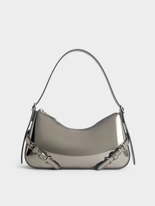 Charles & Keith - Sloane Metallic Shoulder Bag sold by Charles & Keith