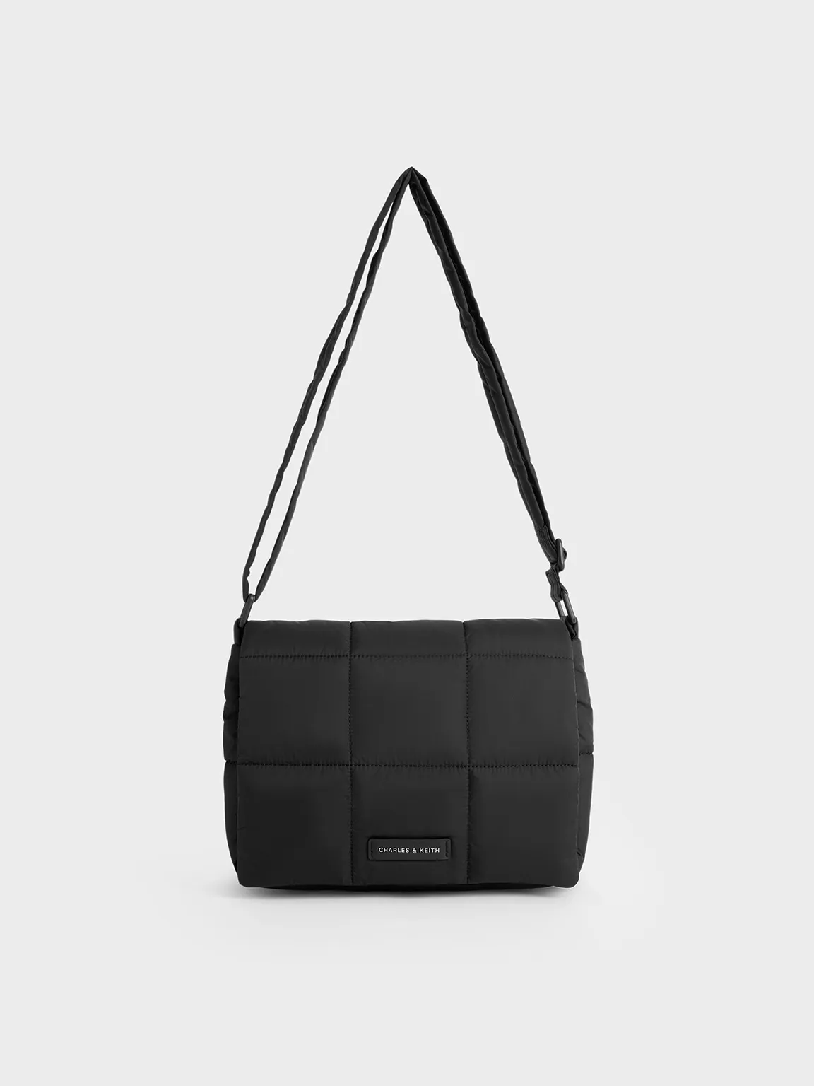 Charles & Keith - Mini Errya Nylon Quilted Puffy Crossbody Bag sold by Charles & Keith