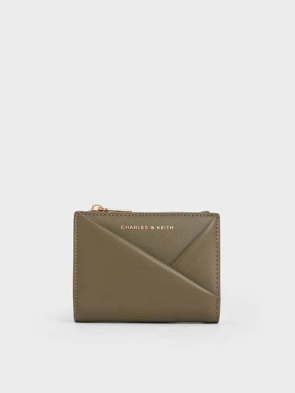 Charles & Keith - Midori Geometric Top-Zip Wallet made by Charles & Keith