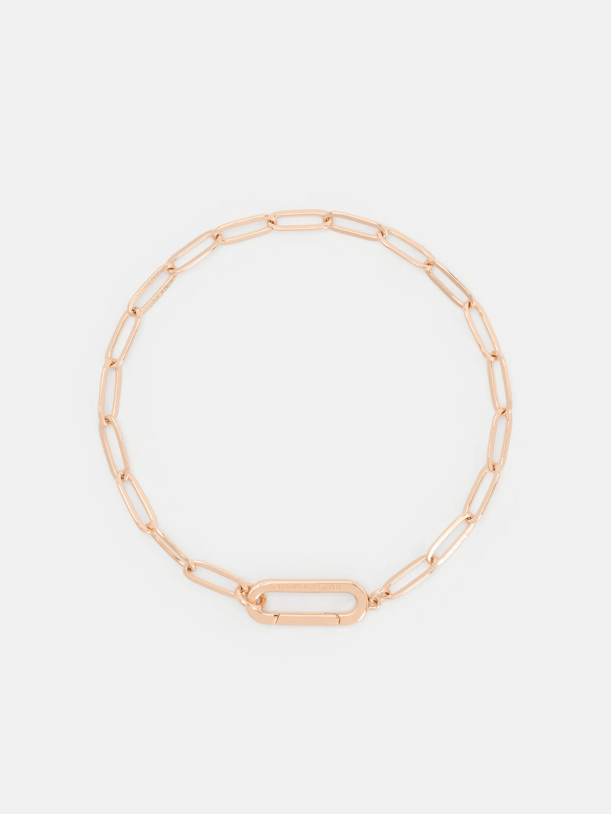 Charles & Keith - Arleth Oblong-Pendant Chain Bracelet sold by Charles & Keith