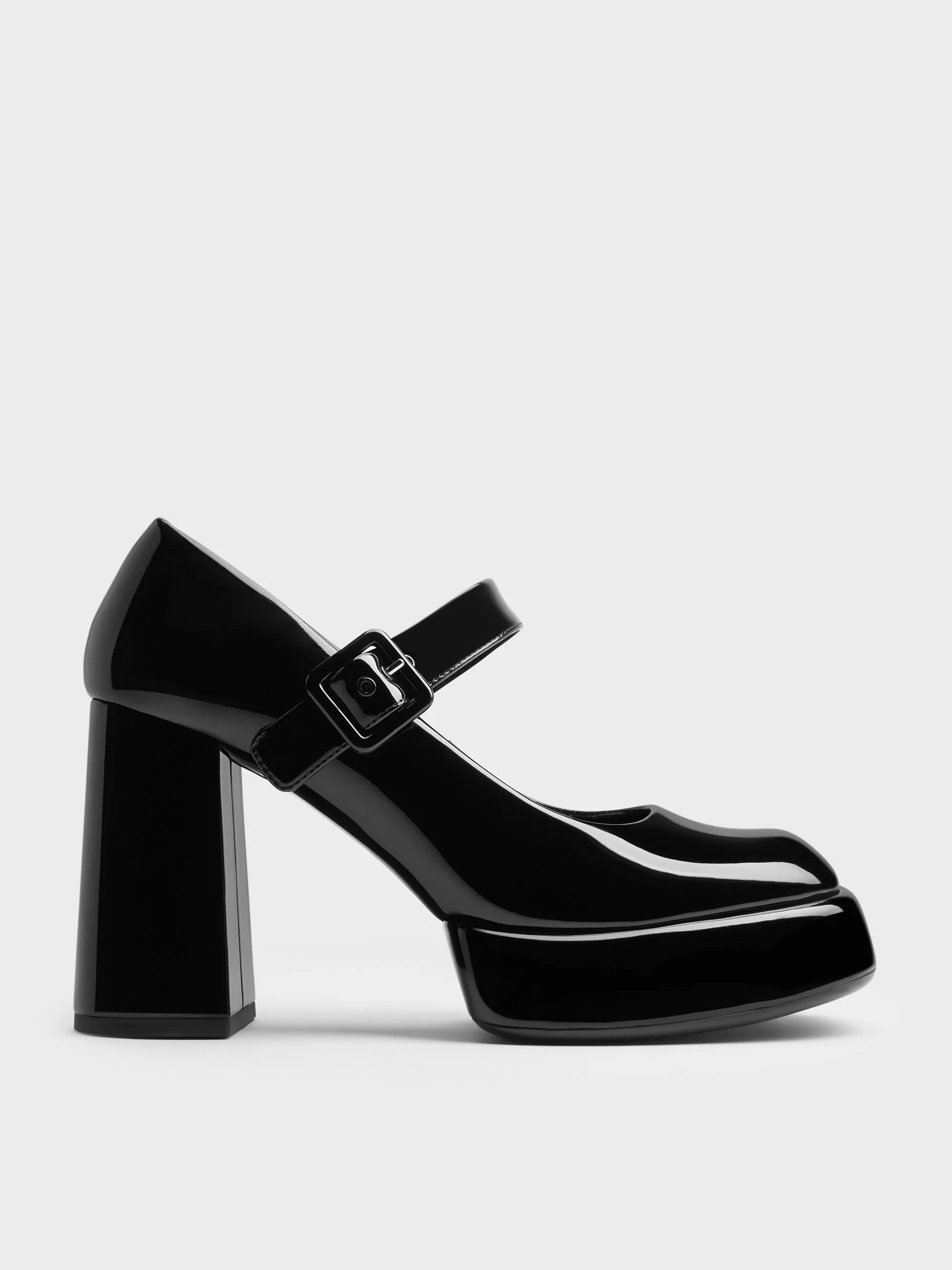 Charles & Keith - Patent Platform Mary Jane Pumps sold by Charles & Keith