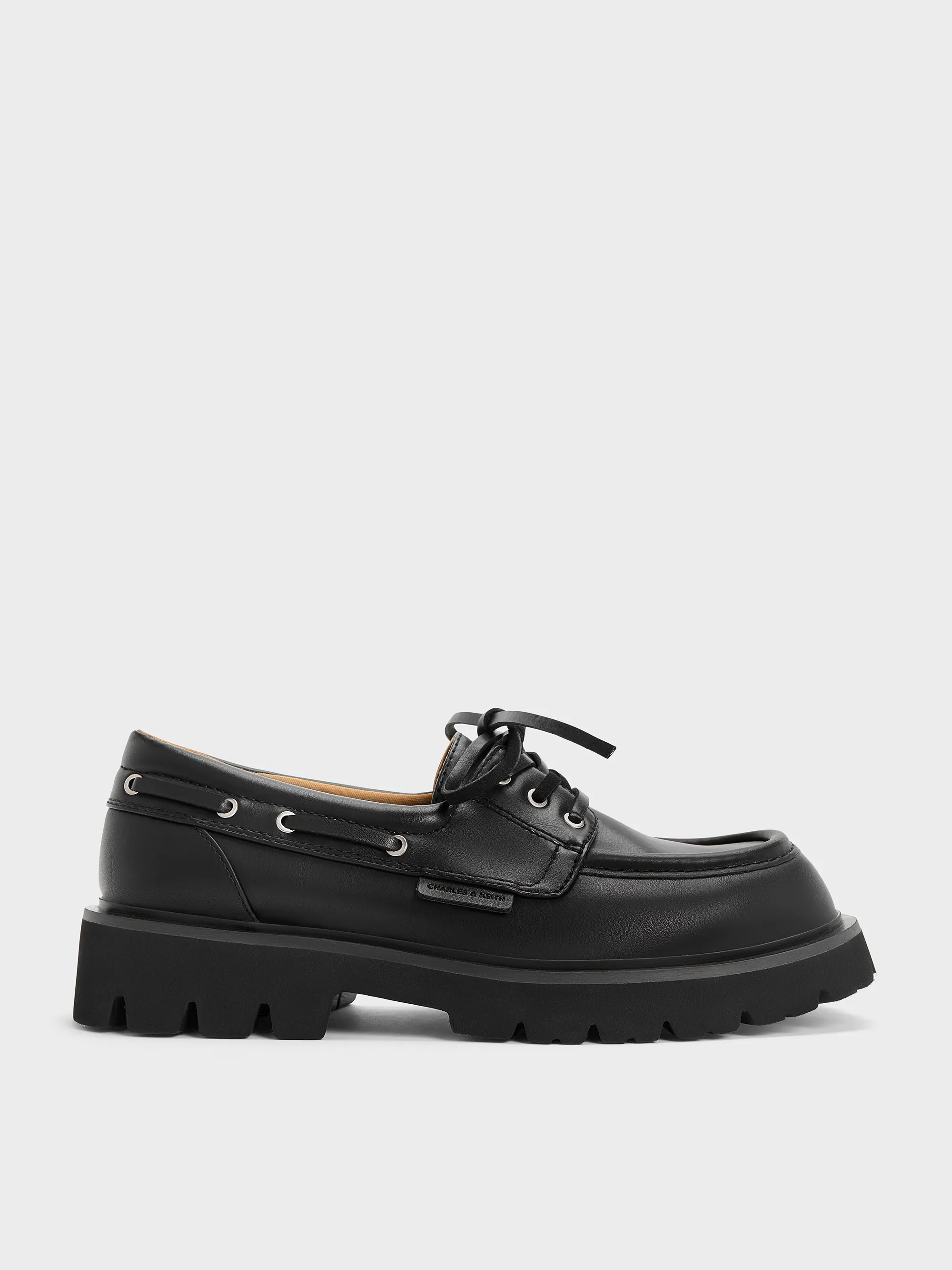 Charles & Keith - Ridged-Sole Boat Shoes sold by Charles & Keith