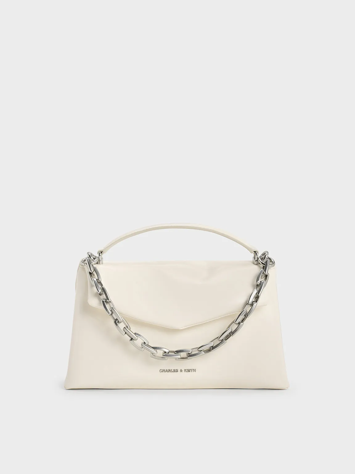 Charles & Keith - Andromeda Chunky-Chain Top Handle Bag sold by Charles & Keith