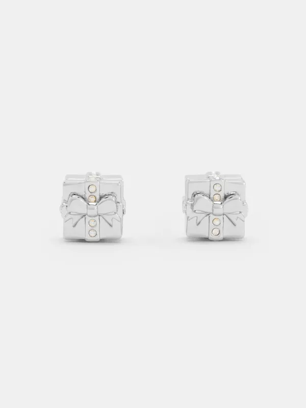 Charles & Keith - Athalia Crystal-Embellished Gift-Box Stud Earrings sold by Charles & Keith