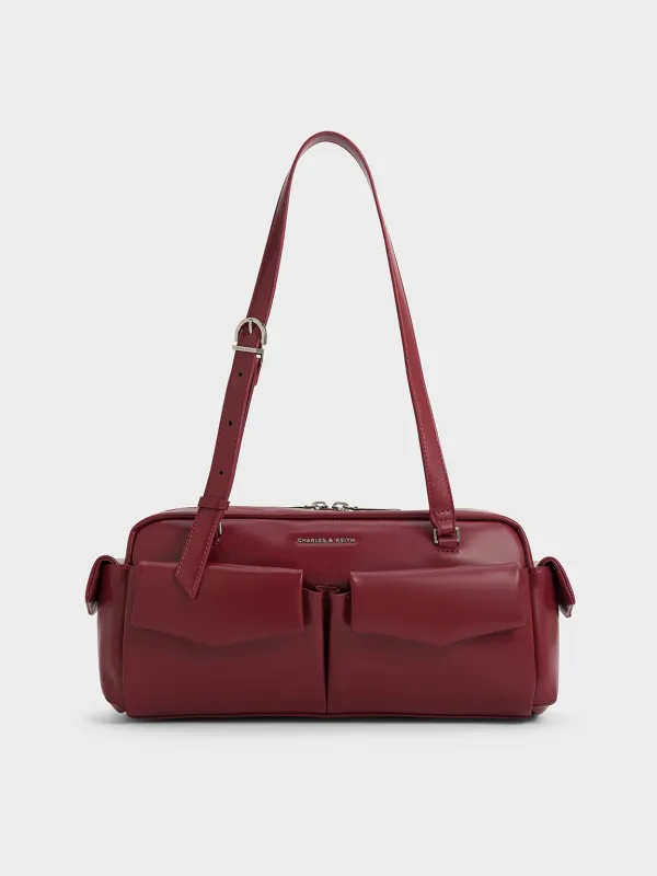 Charles & Keith - Rachel Elongated Multi-Pocket Shoulder Bag sold by Charles & Keith