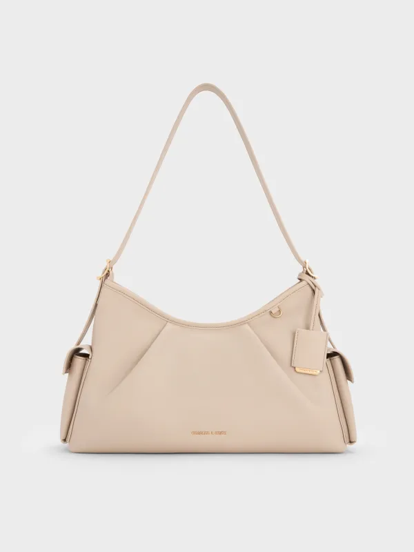 Charles & Keith - Khai Side-Pocket Shoulder Bag sold by Charles & Keith
